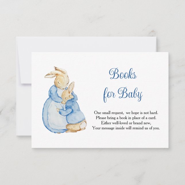 Cartão RSVP Peter Rabbit Mamães Livros Para Bebê (Frente)
