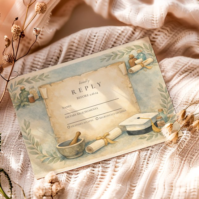 Cartão RSVP Pharmacy Graduate Milestone (Criador carregado)