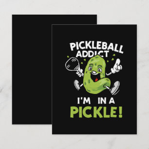 Cartão RSVP Pickleball-Engraçado