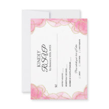 Pink Elegante Moderno e Casamento Dourado