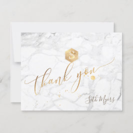 Cartão RSVP PixDezines Honeycomb Bar Mitzvah Obrigado ✡