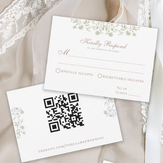 Cartão RSVP Placa de receptáculo Floral Primavera Chinoiserie