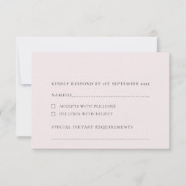 Cartão RSVP Placa de Rosas claro Escamoteadas Pálidas em Fundo