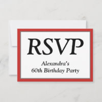 Placa "RSVP" respeitável, limpa e elegante
