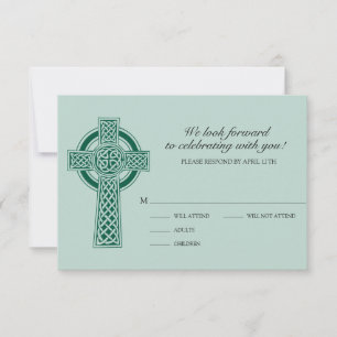 Cartão RSVP Placa RVSP Cruzada