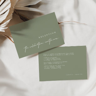 Cartão RSVP Placas de gabinete de casamento de sábado minimal