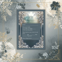 poeira azul deco ornamentado quadro