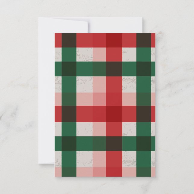 Cartão RSVP Presente de Natal  (Verso)