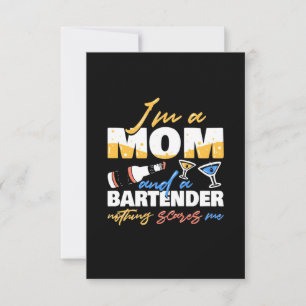 Cartão RSVP Presente de Natal Eu Sou Uma Mãe E Uma Barwoman