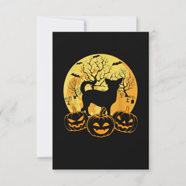 Cartão RSVP Presentes legal do cachorro Chihuahua Dog Dover do (Frente)