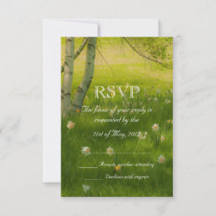 Cartão RSVP Primavera Daffodils