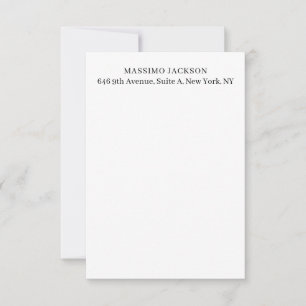 Cartão RSVP Profissional elegante moderno minimalista adiciona