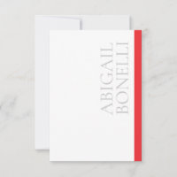 Profissional minimalista moderno ousado cinza verm