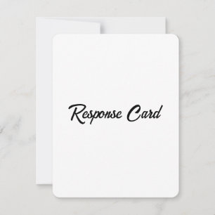 Cartão RSVP Promoção Empresarial Simples 10,8 cm x 14 cm
