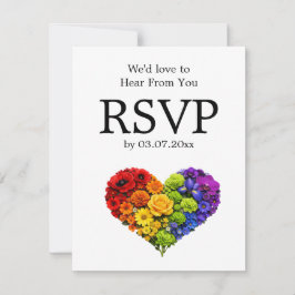 Cartão RSVP 🌈 Prosperar Juntos –com Escolhas de Refeição