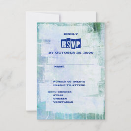 Cartão RSVP Punk Grafite Rock and Roll Wedding