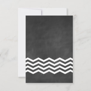 Cartão RSVP Quadro RSVP. de Chevron