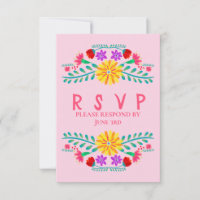 Quinceanera Rosa Fiesta Flor Mexicano