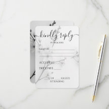 Ramo de Flores Preto e Branco Casamento Personaliz