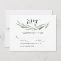 Ramo de Oliveira Verde Rústico Simples Casamento R