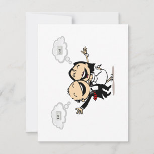 Cartão RSVP Recém-casados