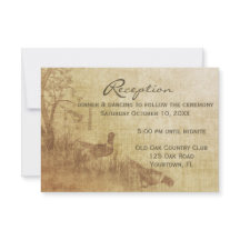 Recepção de casamento de faisão de outono