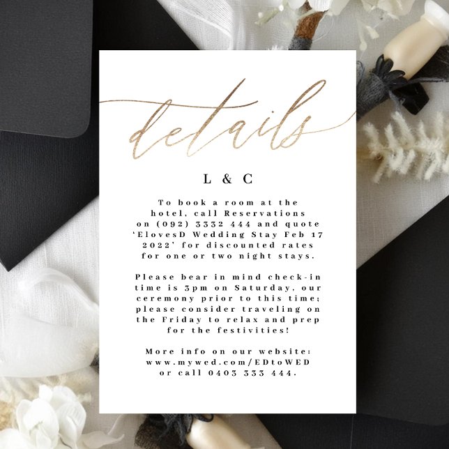 Cartão RSVP Receptáculo de Casamento Moderno da Caligrafia Dou (Criador carregado)