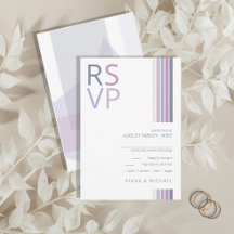 Refined Lines Geometric Wedding Violet ID983