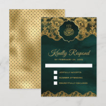 Renda Folheada a Ouro Verde Esmeralda Casamento Is