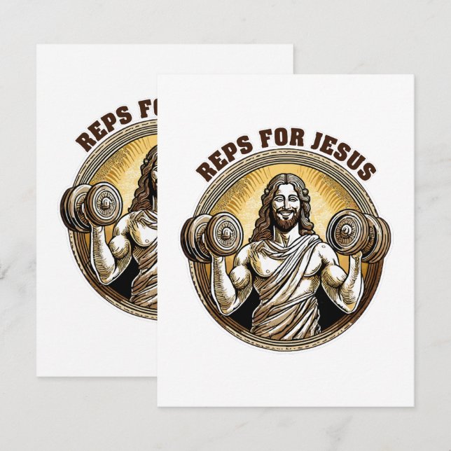 Cartão RSVP Reps para Jesus (Frente/Verso)