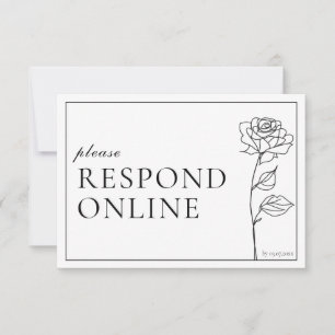 Cartão RSVP RESPONDER Bloom do Eterno online