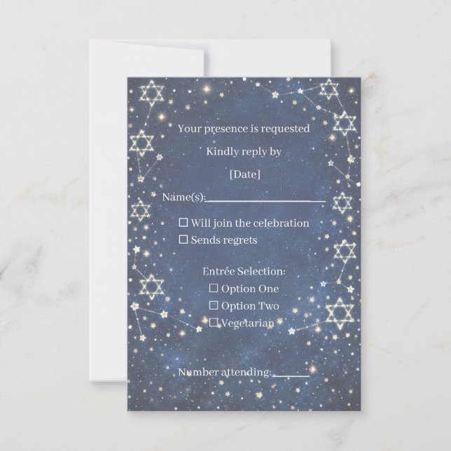 Cartão RSVP Response Card (Frente)