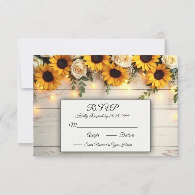 Cartão RSVP Reuniões russas de horas de Ouro (Frente)