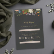 Romântico Sombrio Vermelhos Góticos Casamento Flor