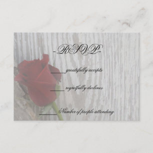 Cartão RSVP Rosa