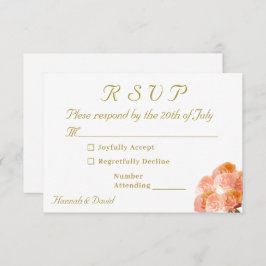 Cartão RSVP Rosa do Terracotta Católico