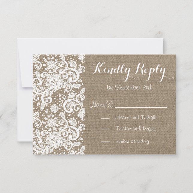 Cartão RSVP Russo com arromba e local para o casam (Frente)