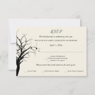 Cartão RSVP Rustic Woodland