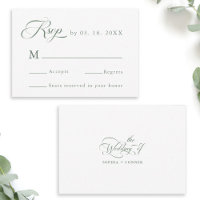 Sage Green Delicate Elegant Wedding
