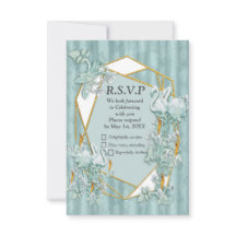 Sage Seda verde e ouro, flamingo branco, faíscas