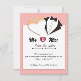 Cartão RSVP Salve a data!