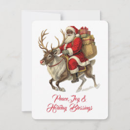 Cartão RSVP Santa Return Address Label