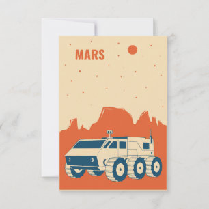 Cartão RSVP Satélite espacial