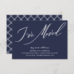 Cartão RSVP Script moderno que movi o lançamento móvel