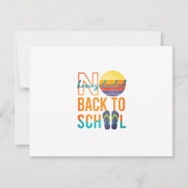 Cartão RSVP Sem retorno à escola - escolarizado em casa