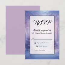 Serenata de queda de neve lavanda de inverno