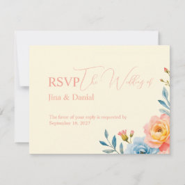 Cartão RSVP Serenata no Jardim