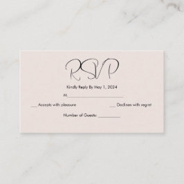 cartão rsvp simples de cereja japonesa florssom