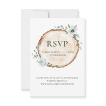 Site de casamento aquarela com corte de madeira rú