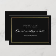 Site de Casamento Dourado de Script Elegante Cláss